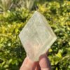 This is Radiant Golden Calcite Cube: 299g of Uplifting Energy and Mental Clarity