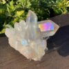 this is Celestial Angel Aura Quartz Cluster: 770g of Divine Connection and Spiritual Mastery"