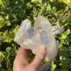 this is Celestial Angel Aura Quartz Cluster: 770g of Divine Connection and Spiritual Mastery"