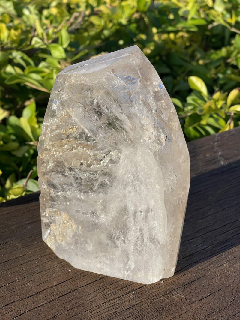 this is Mesmerizing Polished Elestial Magic Clear Quartz: 1.1kg of Spiritual Insight and Amplified Energy