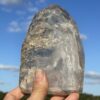 this is Mesmerizing Polished Elestial Magic Clear Quartz: 1.1kg of Spiritual Insight and Amplified Energy