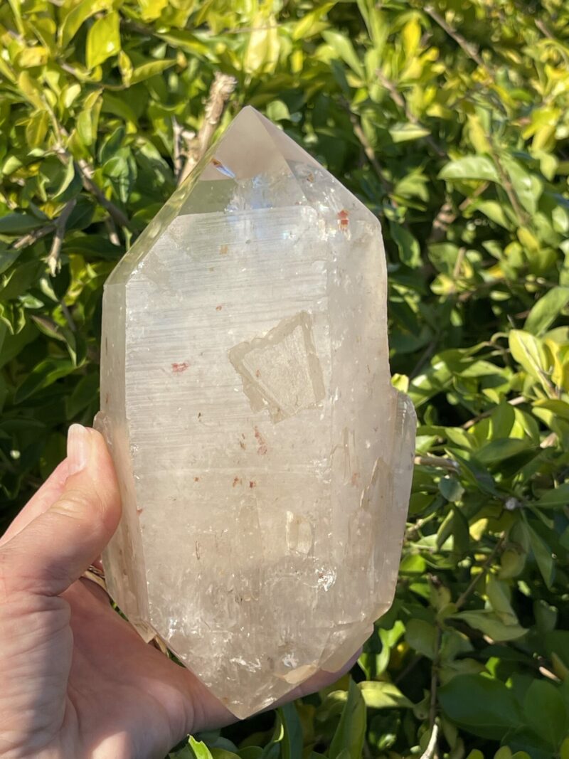 Ancient Etched This is Wisdom Double-Terminated Smoky Quartz: 1.62kg of grounding energy and spiritual insight