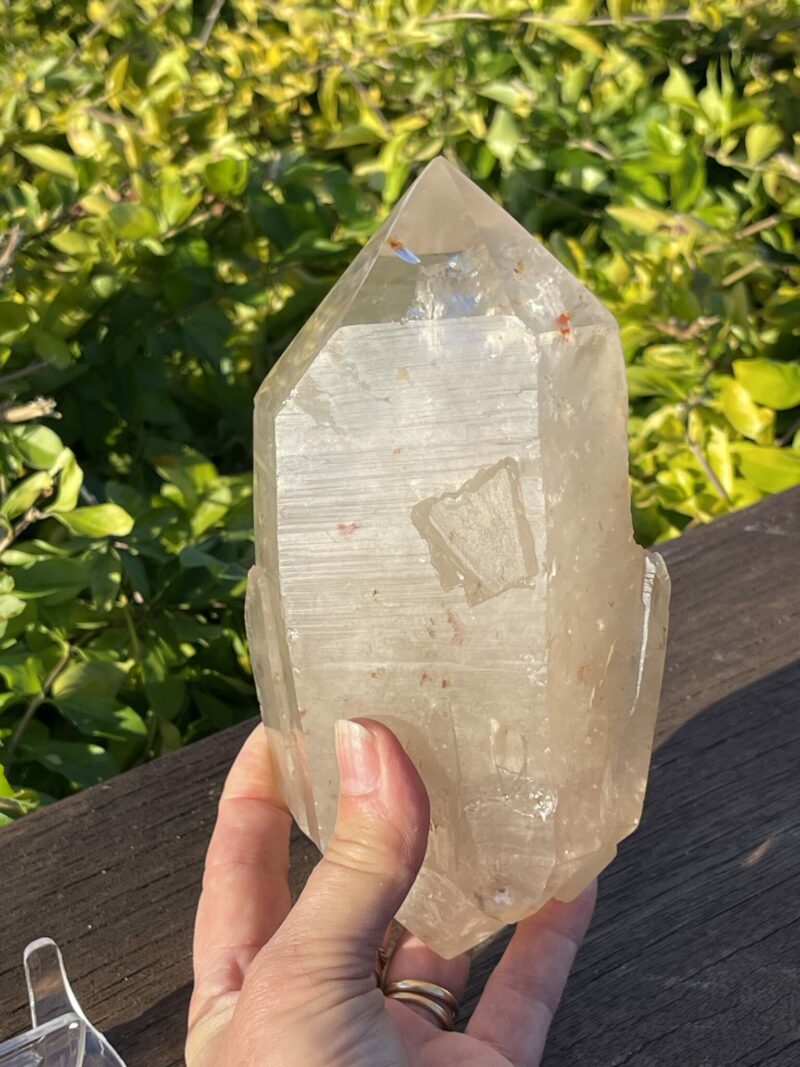 Ancient Etched This is Wisdom Double-Terminated Smoky Quartz: 1.62kg of grounding energy and spiritual insight