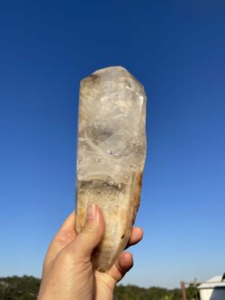 This is Double Terminated XL Earth Wisdom Infused Clear Quartz 1.5kg of Grounding Energy and Spiritual Clarity