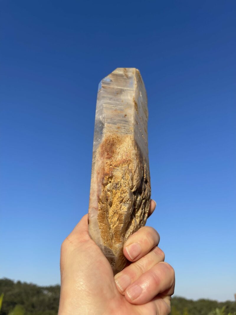 This is Double Terminated XL Earth Wisdom Infused Clear Quartz 1.5kg of Grounding Energy and Spiritual Clarity