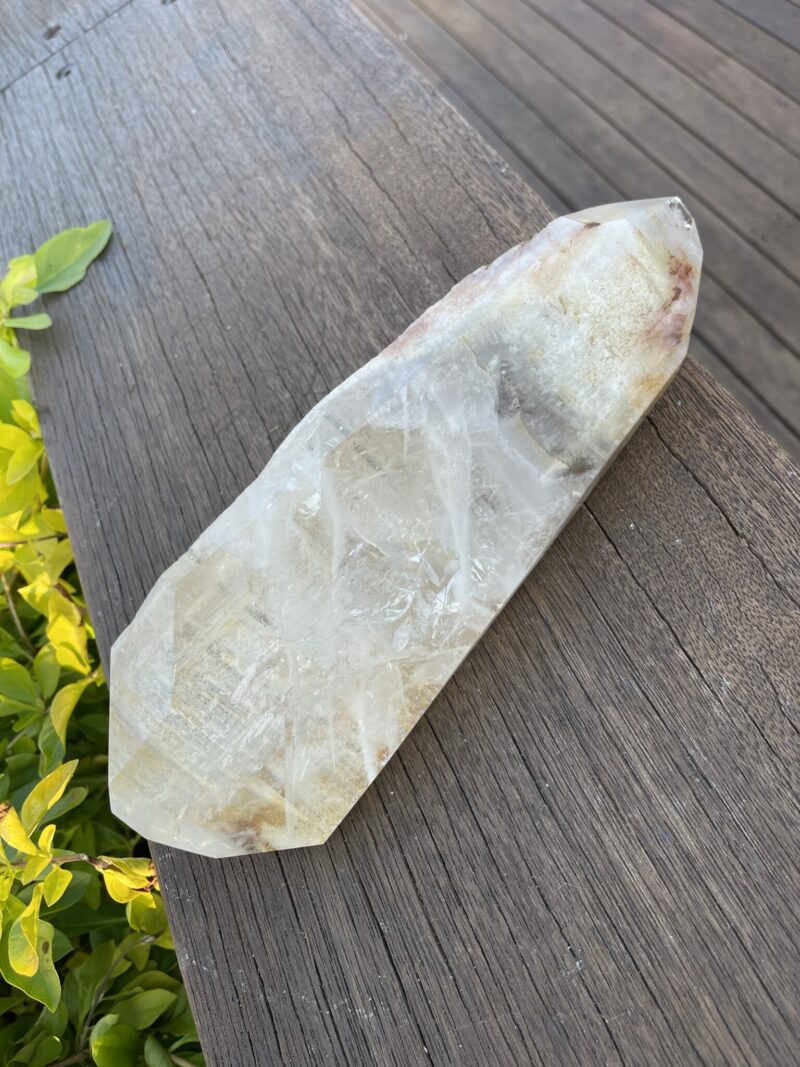 This is Double Terminated XL Earth Wisdom Infused Clear Quartz 1.5kg of Grounding Energy and Spiritual Clarity