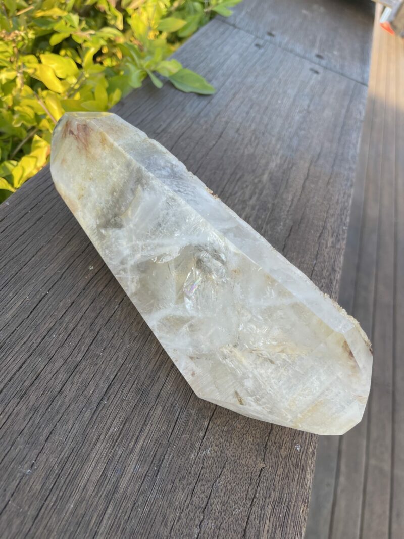 This is Double Terminated XL Earth Wisdom Infused Clear Quartz 1.5kg of Grounding Energy and Spiritual Clarity