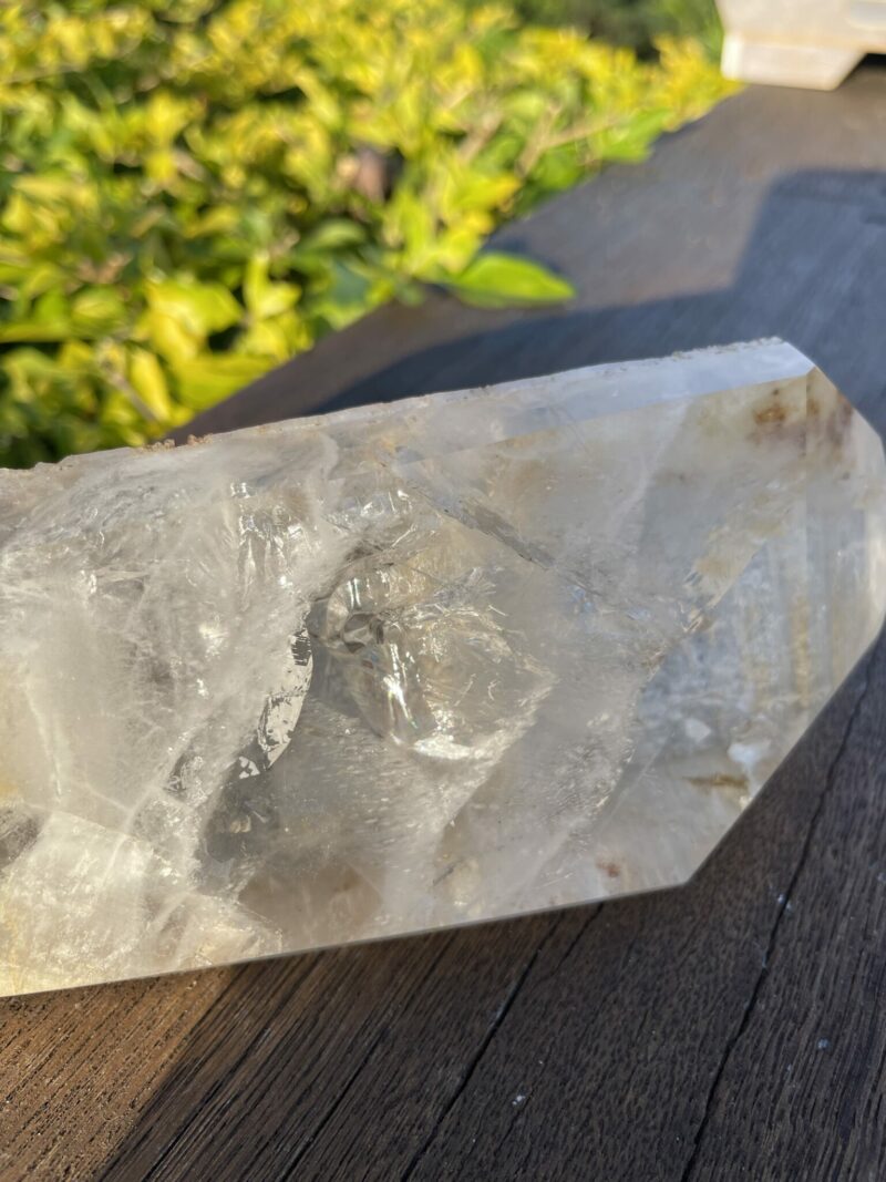 This is Double Terminated XL Earth Wisdom Infused Clear Quartz 1.5kg of Grounding Energy and Spiritual Clarity