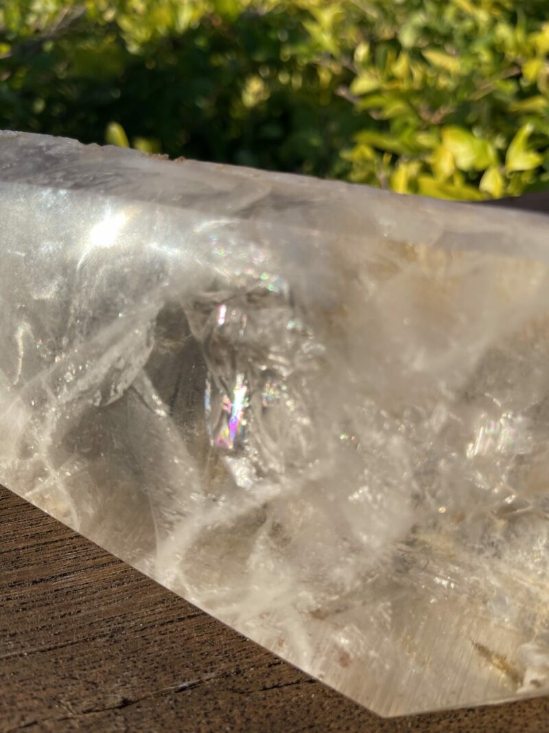 This is Double Terminated XL Earth Wisdom Infused Clear Quartz 1.5kg of Grounding Energy and Spiritual Clarity