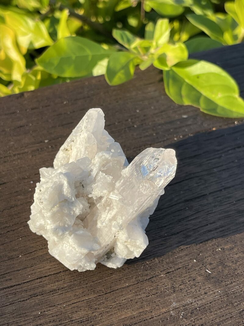 This is Stunning Danburite Cluster in Matrix: 136g of High-Vibrational Energy and Spiritual Clarity"