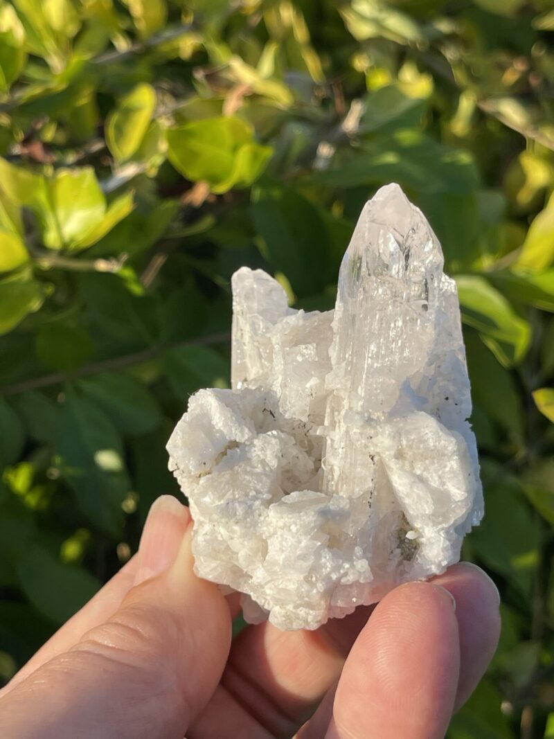 This is Stunning Danburite Cluster in Matrix: 136g of High-Vibrational Energy and Spiritual Clarity"