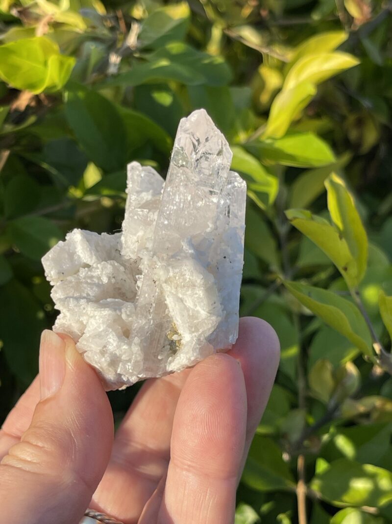 This is Stunning Danburite Cluster in Matrix: 136g of High-Vibrational Energy and Spiritual Clarity"