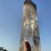 This is Beautiful Channeling Clear Quartz with Smoky Top 1.49kg of Spiritual Guidance and Grounded Clarity