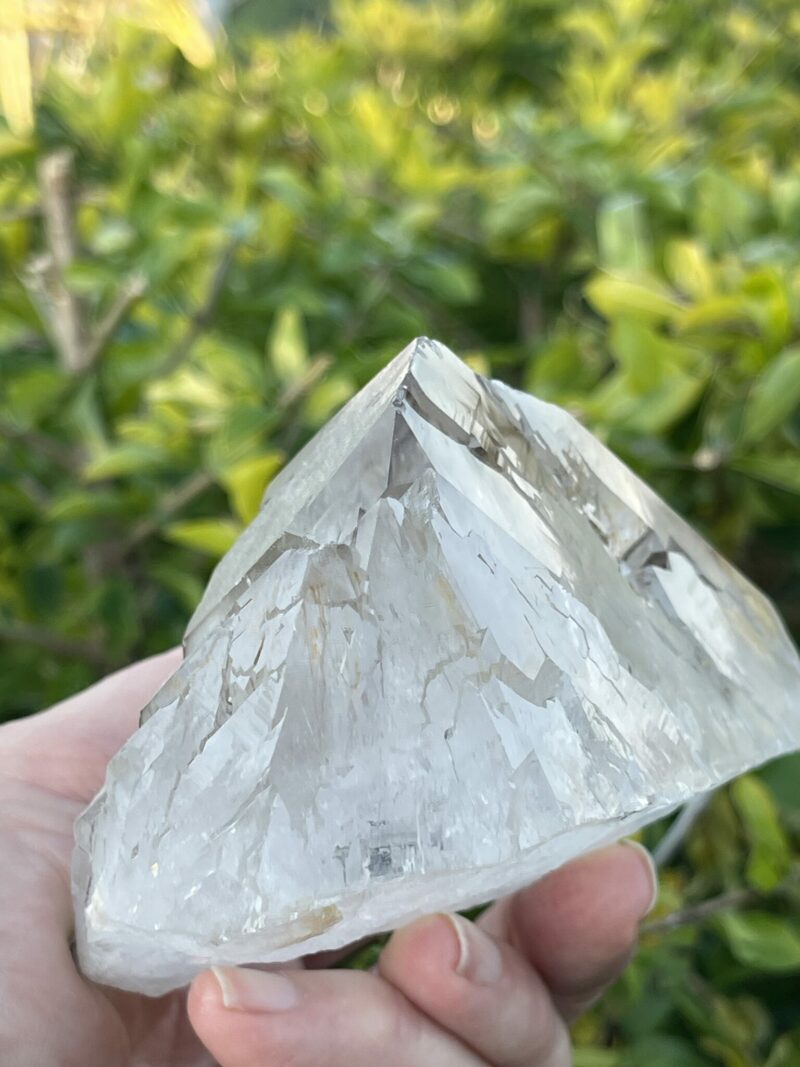 This is Unique Smoky Clear Cathedral Lightbrary 573g of Grounding Energy and Spiritual Wisdom