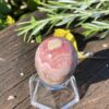 This is Radiant Rhodochrosite Egg - Embracing Heartfelt Healing (64g)