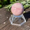 This is Rhodochrosite Sphere - Heart-Centered Harmony (3cm)