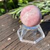 This is Rhodochrosite Sphere - Heart-Centered Harmony (3cm)