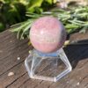 This is Rhodochrosite Sphere - Heart-Centered Harmony (3cm)