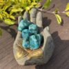 this is Chrysocolla XL Tumbler for Tranquility and Communication