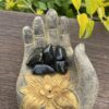 This is Ancient Protection: Lemurian Black Jade Tumbler for Grounding and Spiritual Shielding