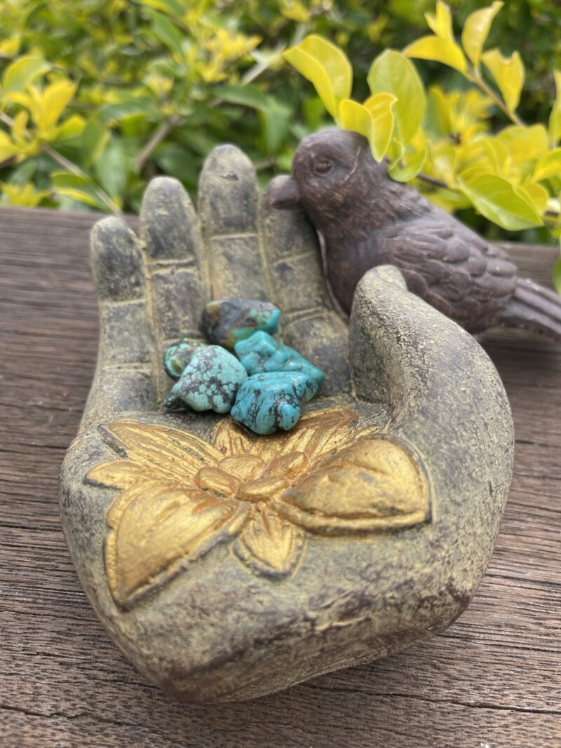 This is Balancing Energy: Medium Turquoise Tumbler for Healing and Communication