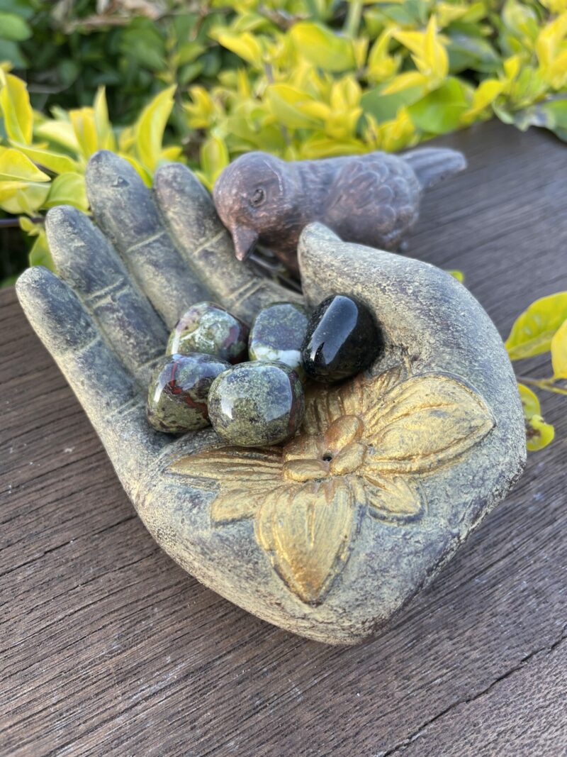 This is Empowered Strength: 3-Pack Dragon Blood Stone Tumblers for Courage and Emotional Balance