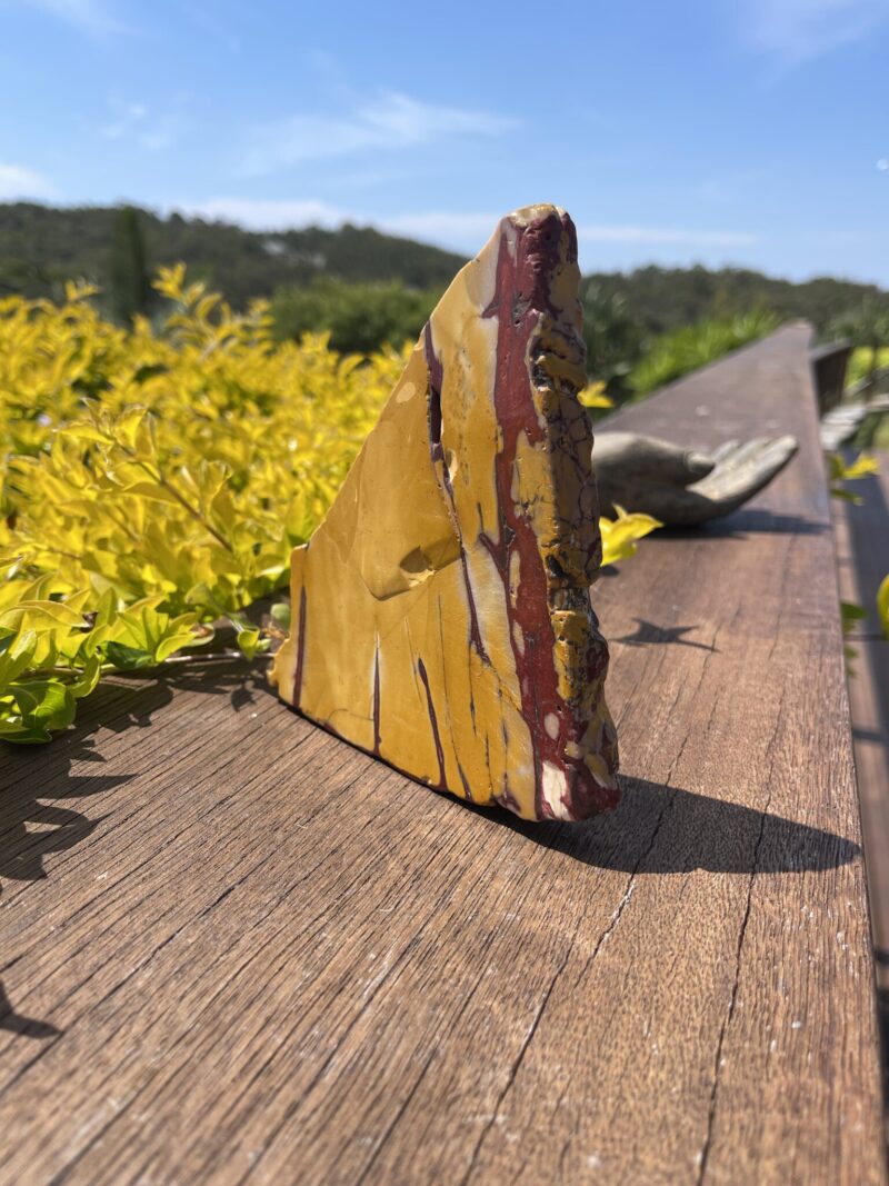 This is Vibrant Energy Mookaite Slice from Australia