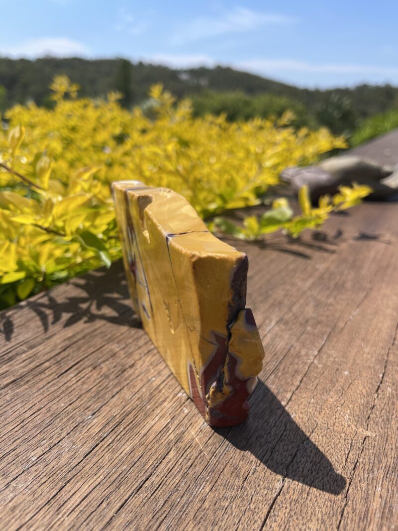 This is  Balanced Vitality Mookaite Slice for Empowerment