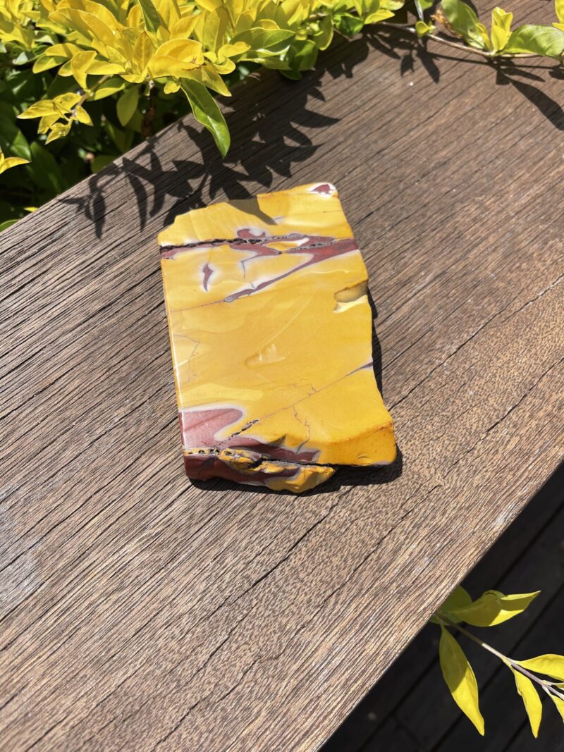 This is  Balanced Vitality Mookaite Slice for Empowerment