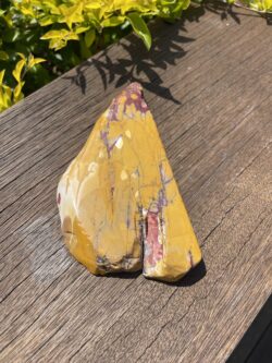 This is Earth Element Connection Mookaite Slice for Grounding