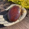 this is Large Carnelian Palm Stone for Empowerment