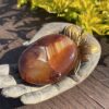 this is Large Carnelian Palm Stone for Empowerment