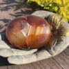 this is Large Carnelian Palm Stone for Empowerment