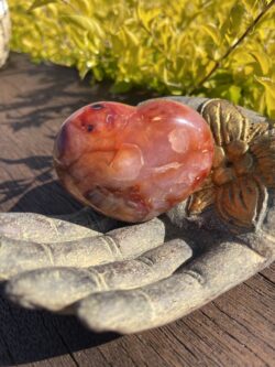 This is Empowering Carnelian Heart for Vitality and Strength