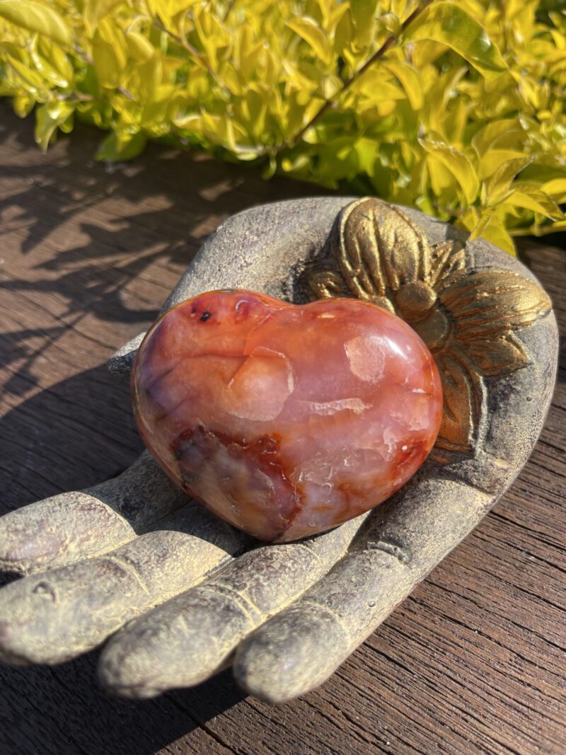 This is Empowering Carnelian Heart for Vitality and Strength