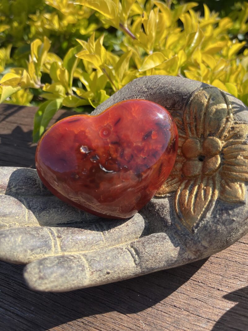 this is Fiery Carnelian Heart for Passion and Creativity