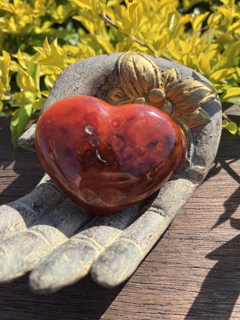 this is Fiery Carnelian Heart for Passion and Creativity