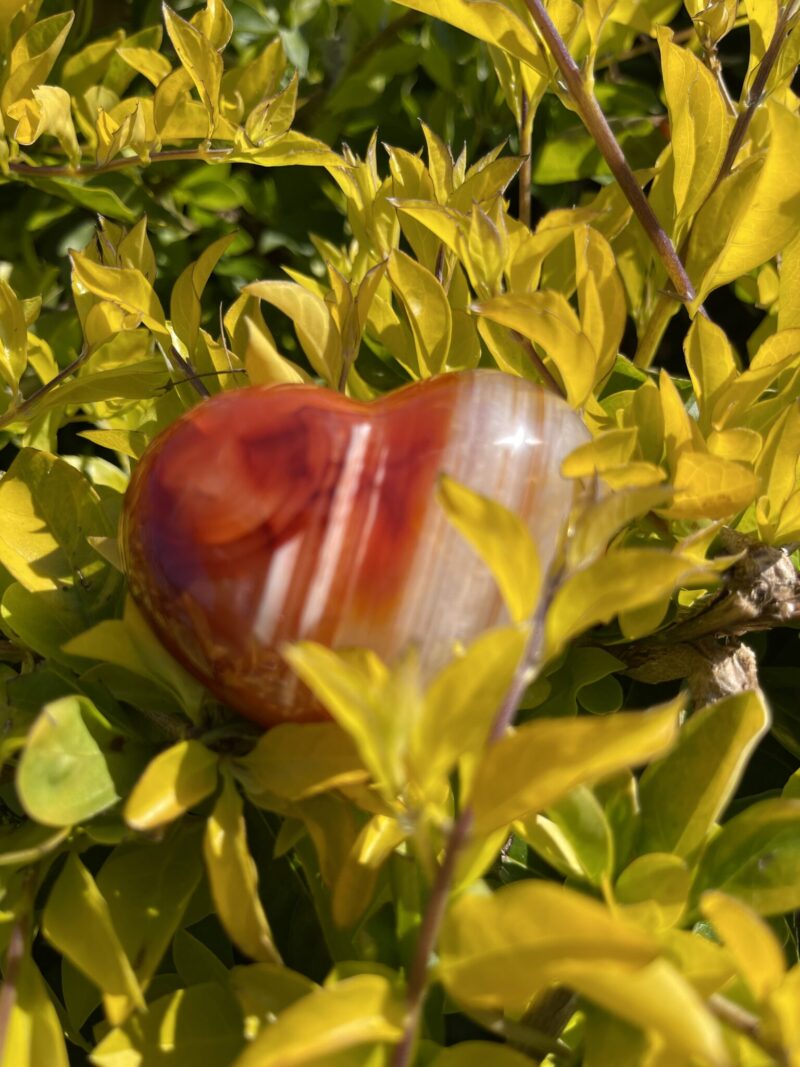 This is Vibrant Carnelian Heart for Emotional Balance