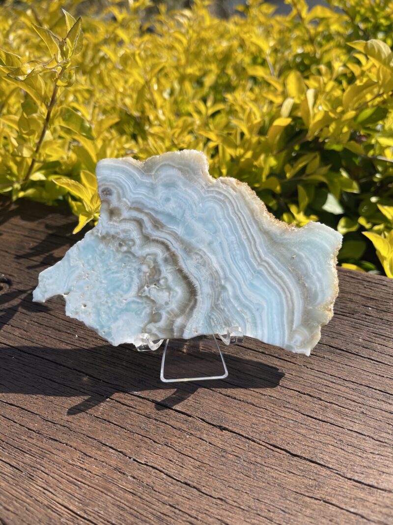 This is Hemimorphite Slice for Spiritual Clarity and Healing