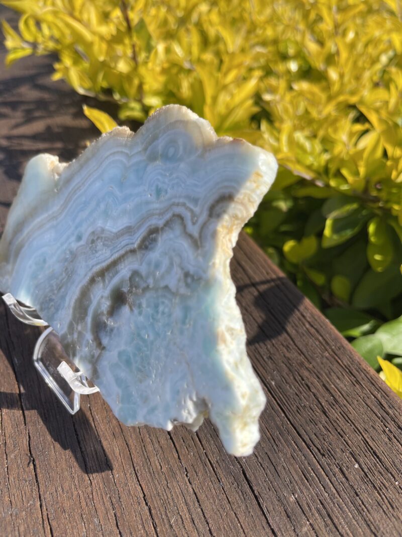 This is Hemimorphite Slice for Spiritual Clarity and Healing