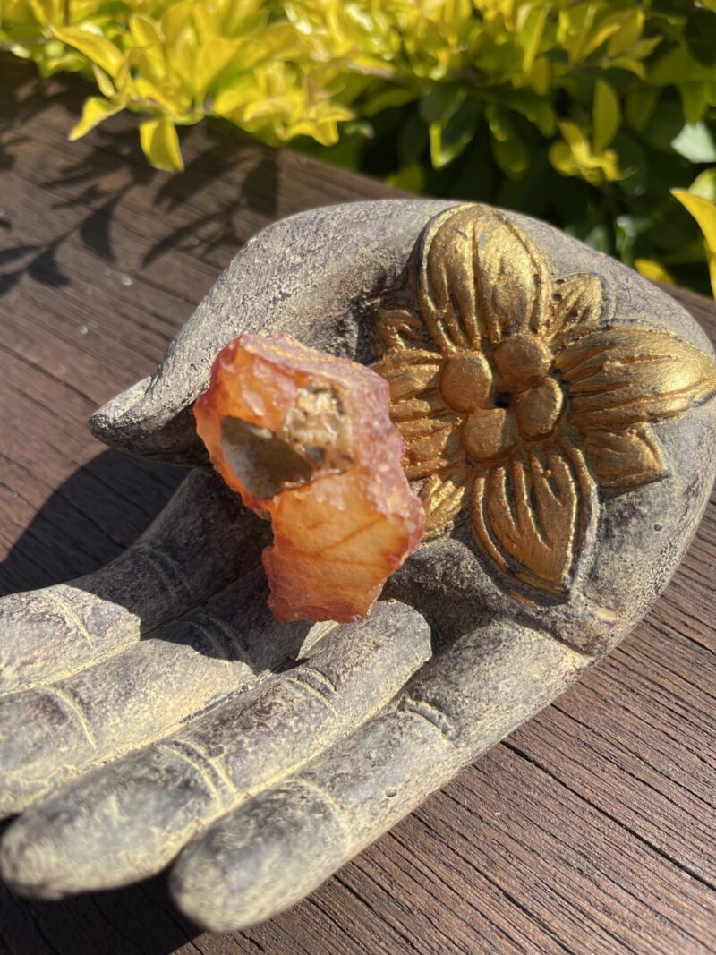 This is Raw Carnelian for Grounding and Creative Energy