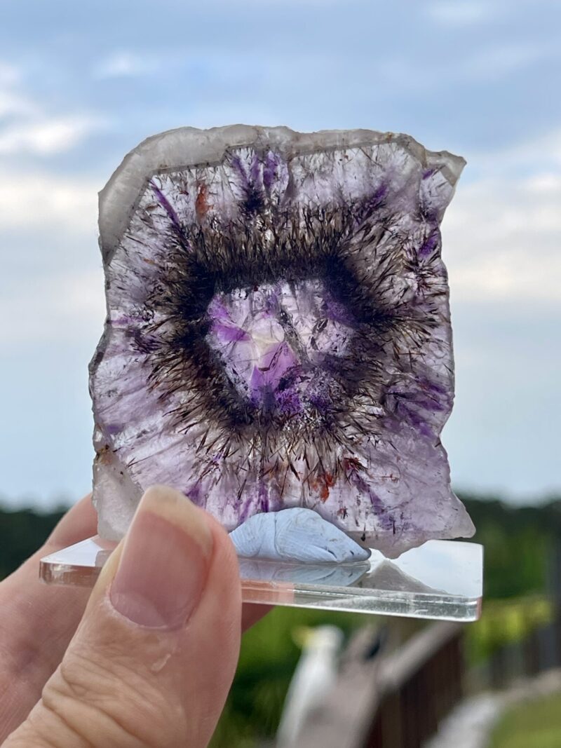 This is Auralite Slice for Spiritual Awakening and Clarity