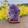 This is Amethyst Cluster on Stand for Protection and Spiritual Balance