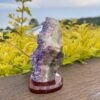 This is Amethyst Cluster on Stand for Protection and Spiritual Balance