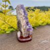 This is Amethyst Cluster on Stand for Protection and Spiritual Balance