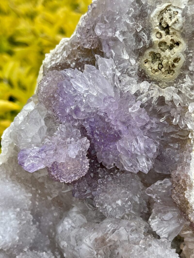 This is Unique and Rare Amethyst Flower Plate with Druzy