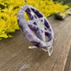 This is Chevron Amethyst Carved Pentacle for Protection 