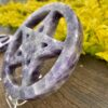 This is Chevron Amethyst Carved Pentacle for Protection 2