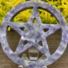 This is Chevron Amethyst Carved Pentacle for Protection 2