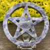 This is Chevron Amethyst Carved Pentacle for Protection 2